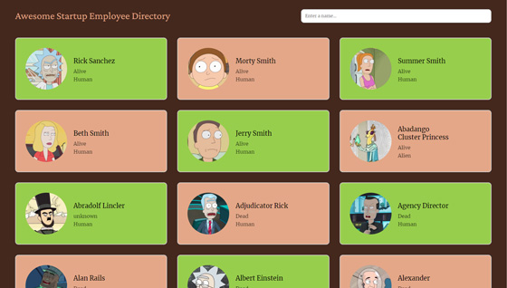 Employee Directory Thumbnail