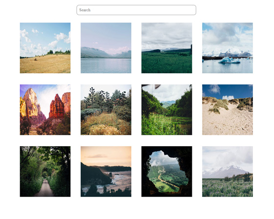 Interactive Photo Gallery Thumbnail