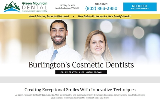 Green Mountain Landing Page Thumbnail